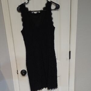 Jump Black Textured Mini Dress